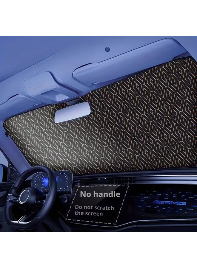 2025 Upgrade Large Sunshade 57x36.2 Inch Foldable Windshield Protector Blocks Heat Keeps Car Cooler - Image 3